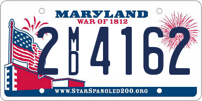 MD license plate 2MD4162