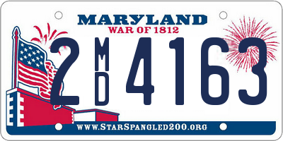 MD license plate 2MD4163