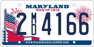 MD license plate 2MD4166