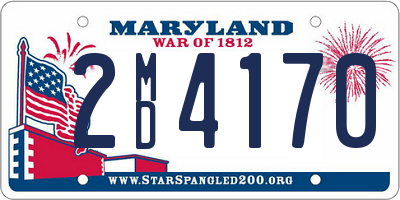 MD license plate 2MD4170