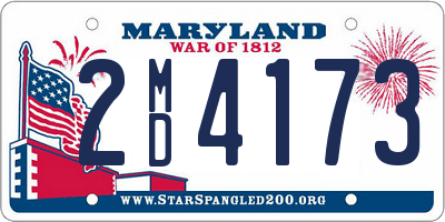 MD license plate 2MD4173