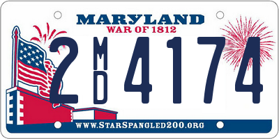 MD license plate 2MD4174