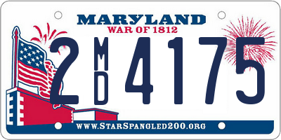 MD license plate 2MD4175