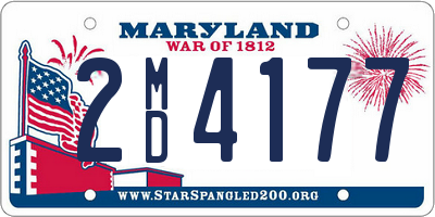 MD license plate 2MD4177