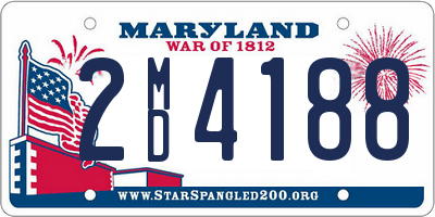 MD license plate 2MD4188