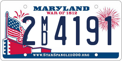 MD license plate 2MD4191