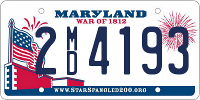 MD license plate 2MD4193