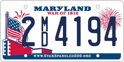 MD license plate 2MD4194