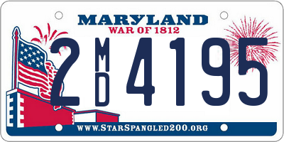 MD license plate 2MD4195