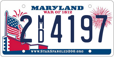 MD license plate 2MD4197