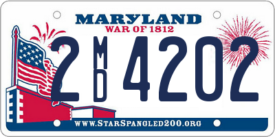 MD license plate 2MD4202