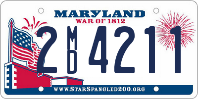 MD license plate 2MD4211
