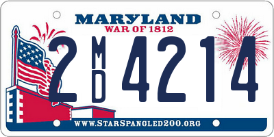 MD license plate 2MD4214