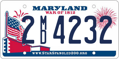 MD license plate 2MD4232