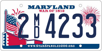 MD license plate 2MD4233