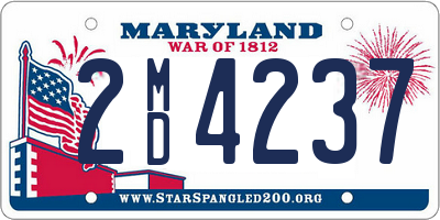 MD license plate 2MD4237