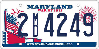 MD license plate 2MD4249