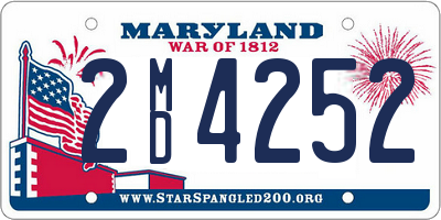 MD license plate 2MD4252