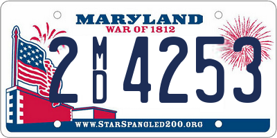 MD license plate 2MD4253
