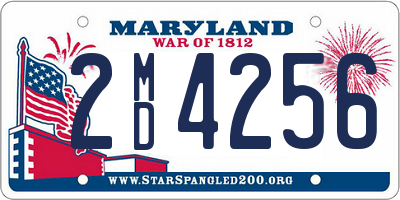 MD license plate 2MD4256