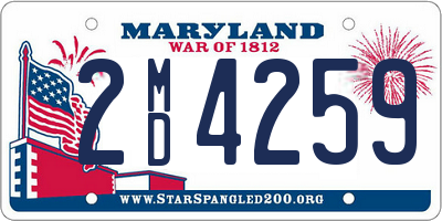 MD license plate 2MD4259