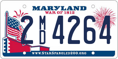 MD license plate 2MD4264