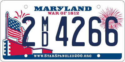 MD license plate 2MD4266