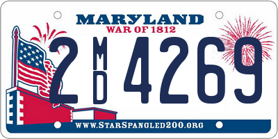 MD license plate 2MD4269