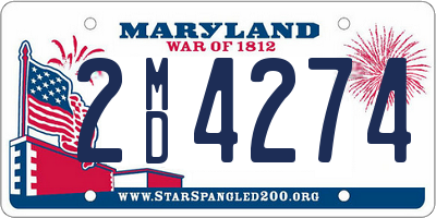 MD license plate 2MD4274