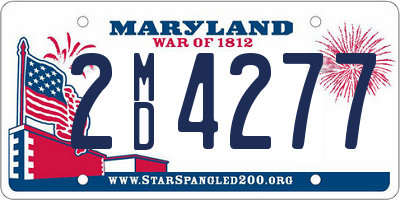 MD license plate 2MD4277