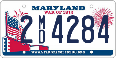 MD license plate 2MD4284