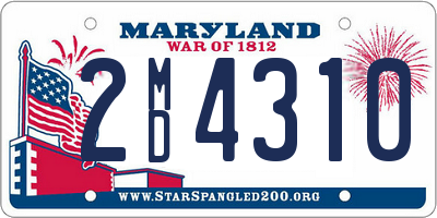 MD license plate 2MD4310