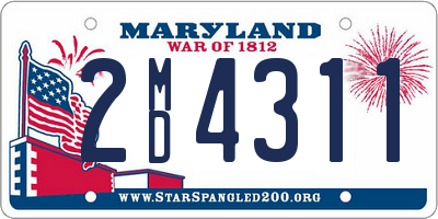 MD license plate 2MD4311