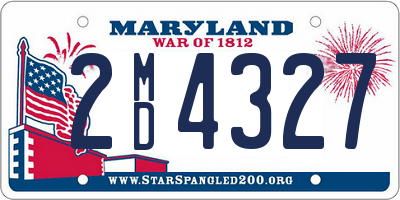 MD license plate 2MD4327