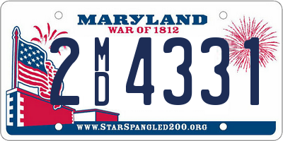 MD license plate 2MD4331