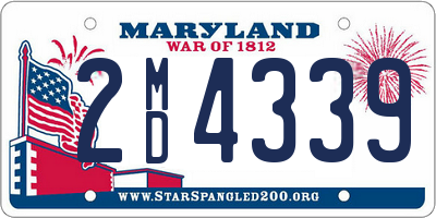 MD license plate 2MD4339