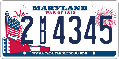 MD license plate 2MD4345