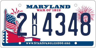 MD license plate 2MD4348