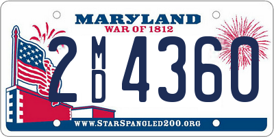 MD license plate 2MD4360