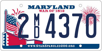 MD license plate 2MD4370