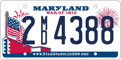 MD license plate 2MD4388