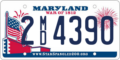 MD license plate 2MD4390