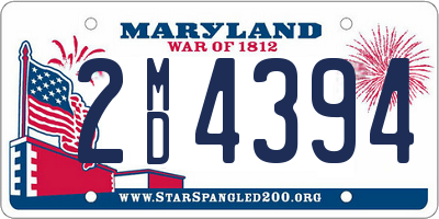 MD license plate 2MD4394