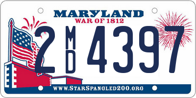 MD license plate 2MD4397