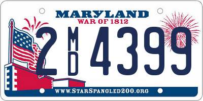 MD license plate 2MD4399