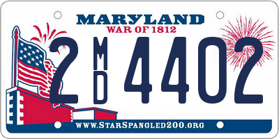 MD license plate 2MD4402