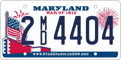 MD license plate 2MD4404