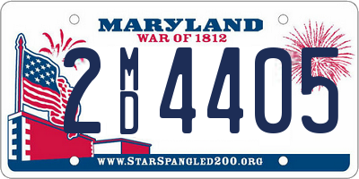 MD license plate 2MD4405