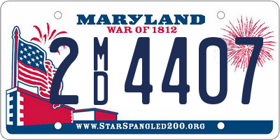 MD license plate 2MD4407