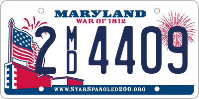 MD license plate 2MD4409